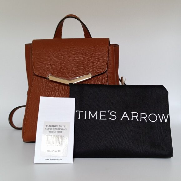 Harper Mini Backpack Rodeo Rust Leather Handbag Times Arrow NWT MSRP $238 - Picture 4 of 6
